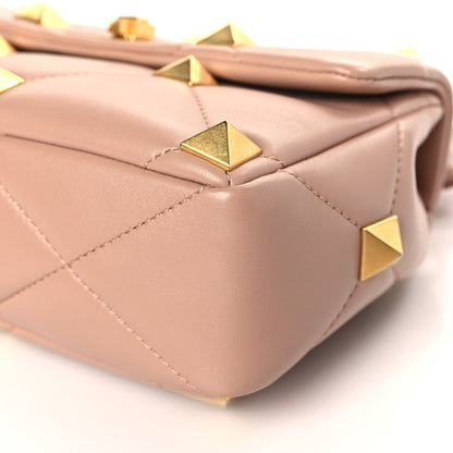 Valentino Garavani Nappa Medium Roman Stud Shoulder Bag Rose Cannelle 8 of 8