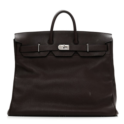 Hermes Togo HAC Travel Birkin 50 Chocolate 1 of 12