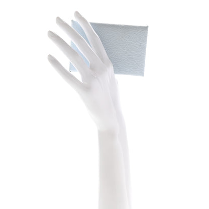 Hermes Chevre Mysore Verso Calvi Card Case Bleu Brume Brique 2 of 8