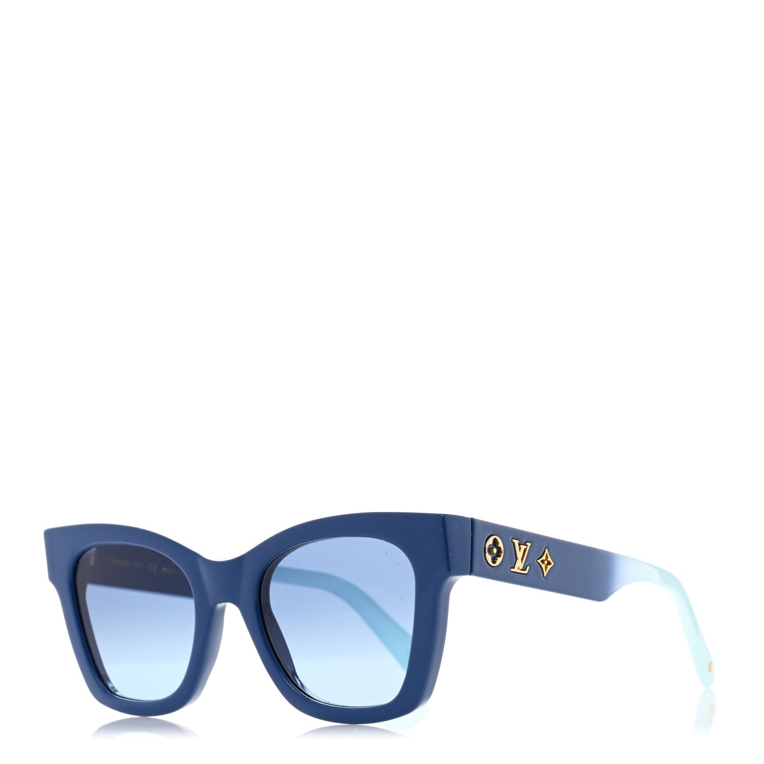 Louis Vuitton Acetate Gradient Blanca Sunglasses Z1465W Blue 1 of 6