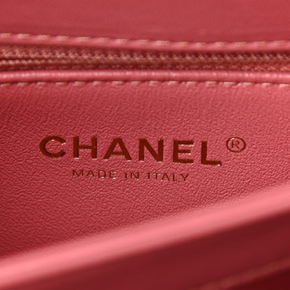 Chanel Lambskin Chevron Quilted Small Trendy CC Dual Handle Flap Bag Light Pink 5 of 17