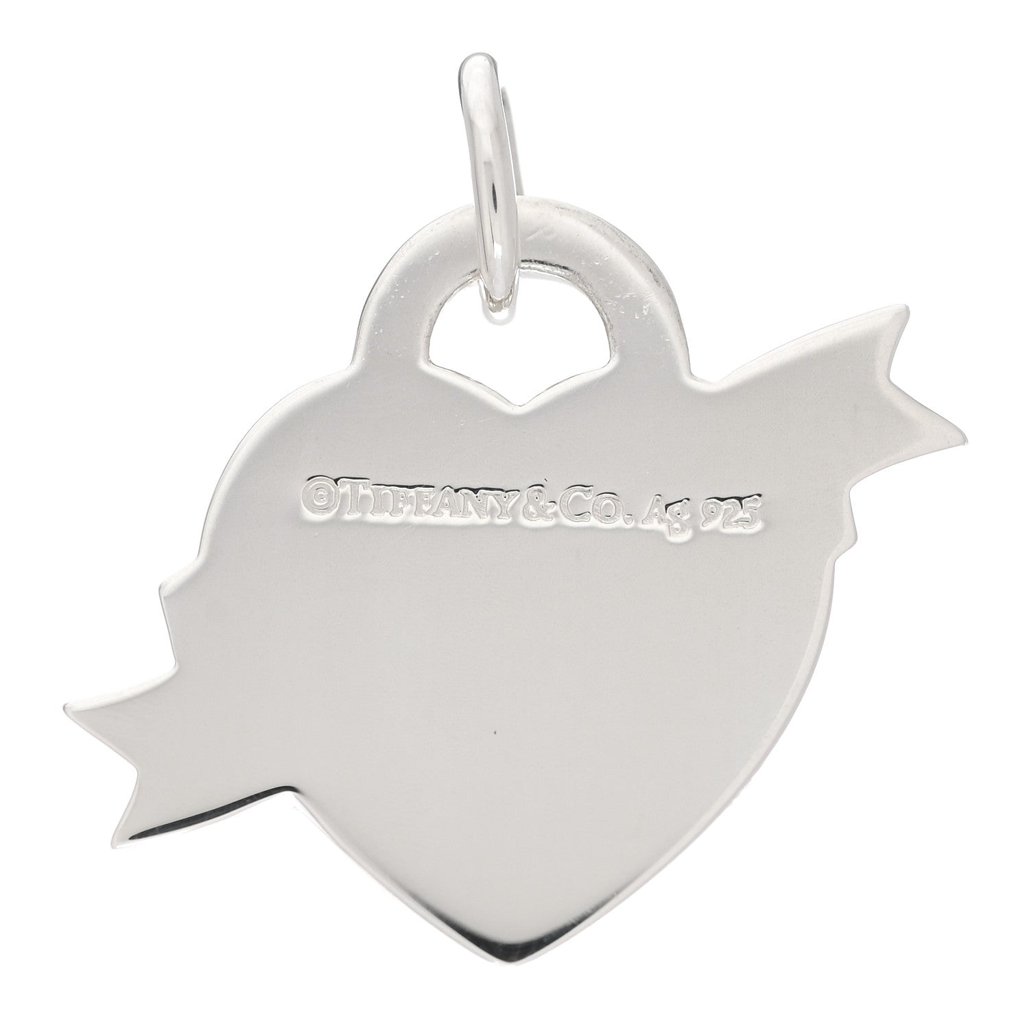 Tiffany Sterling Silver Enamel Return To Tiffany Heart Ribbon Charm Blue 3 of 3