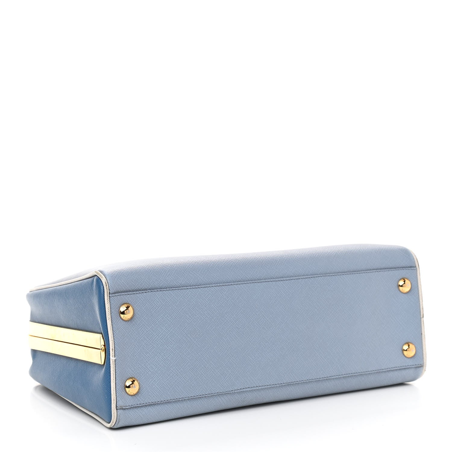 Prada Saffiano Pyramid Bag Aviazione Cobalto 4 of 9
