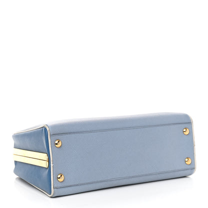 Prada Saffiano Pyramid Bag Aviazione Cobalto 4 of 9