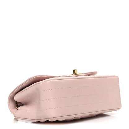 Chanel Calfskin Chevron Quilted Mini Rectangular Flap Light Pink 4 of 10
