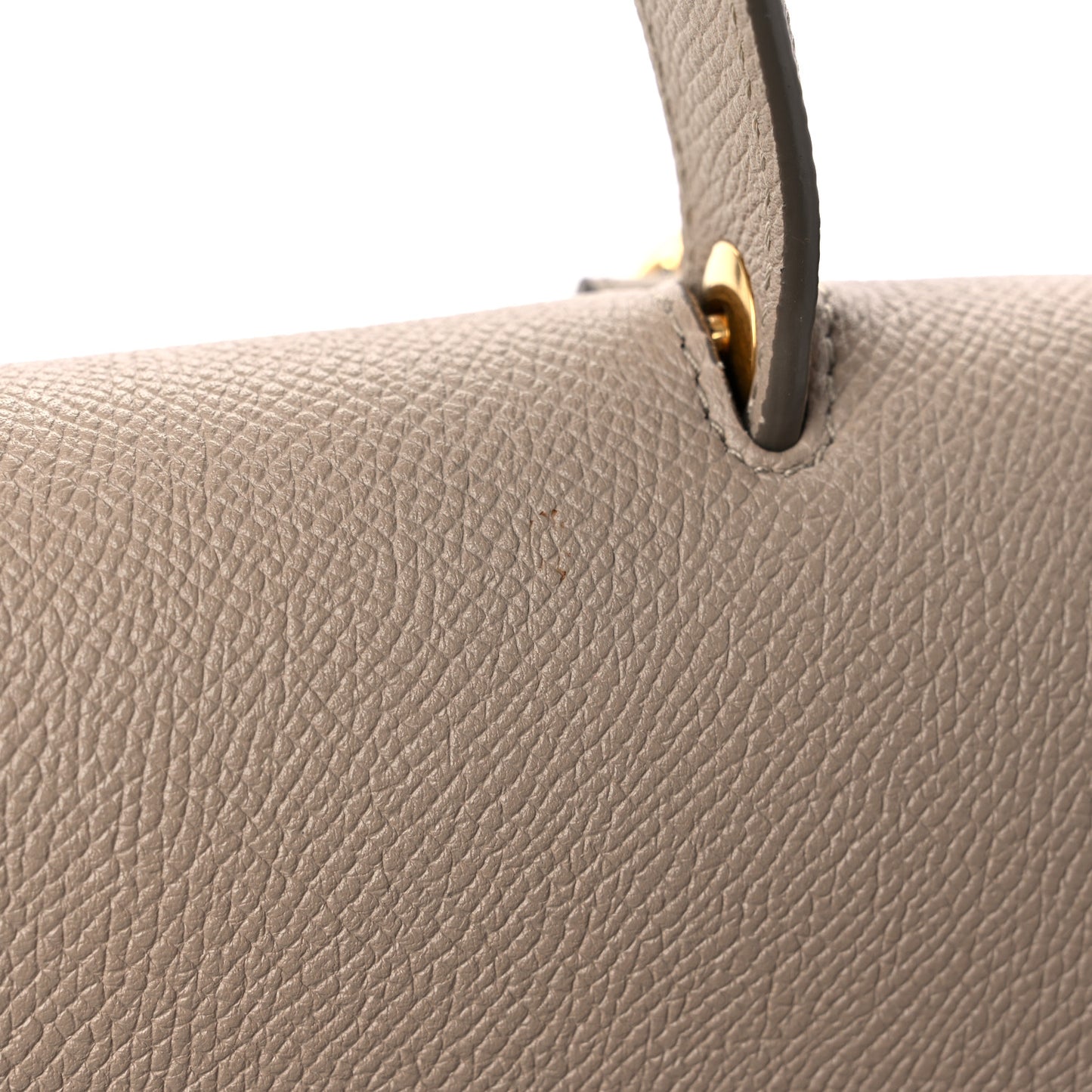 Grained Calfskin Mini Belt Bag Light Taupe