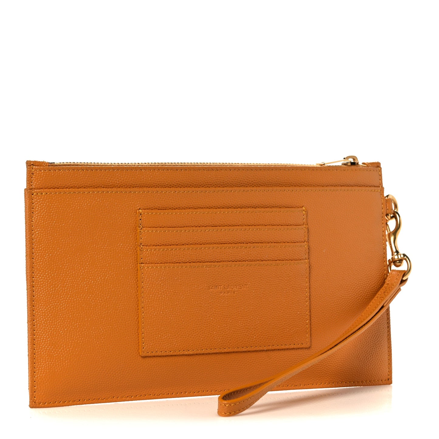 Grain De Poudre Chevron Monogram Large Bill Pouch Senape Yellow