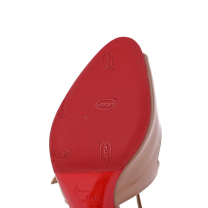 Christian Louboutin Patent Debriditoe 85 Pumps 38.5 Nude 9 of 14