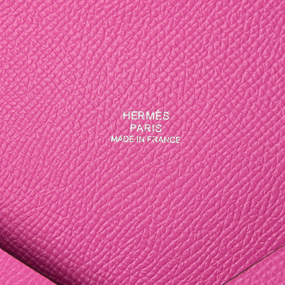 Hermes Epsom Calvi Pouch Magnolia Bleu Saphir 7 of 9