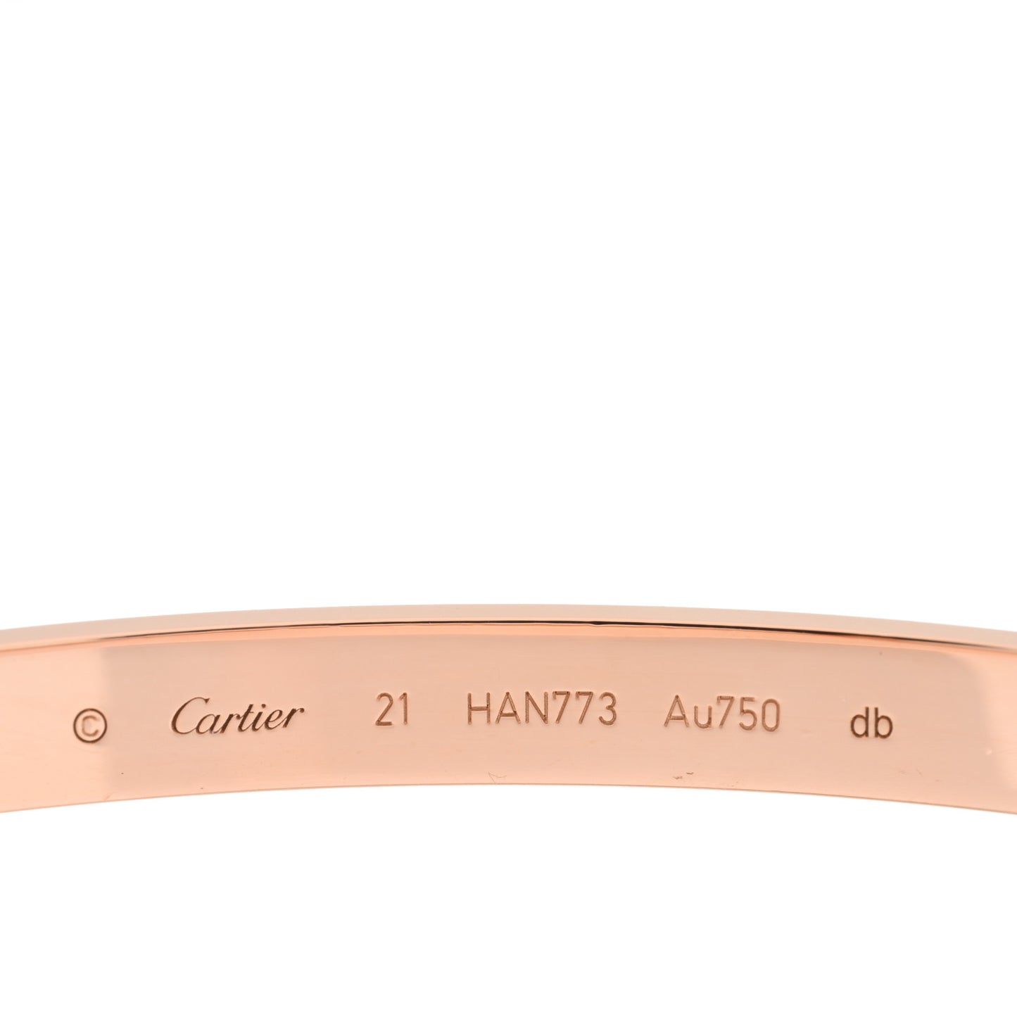 18K Pink Gold LOVE Bracelet 21