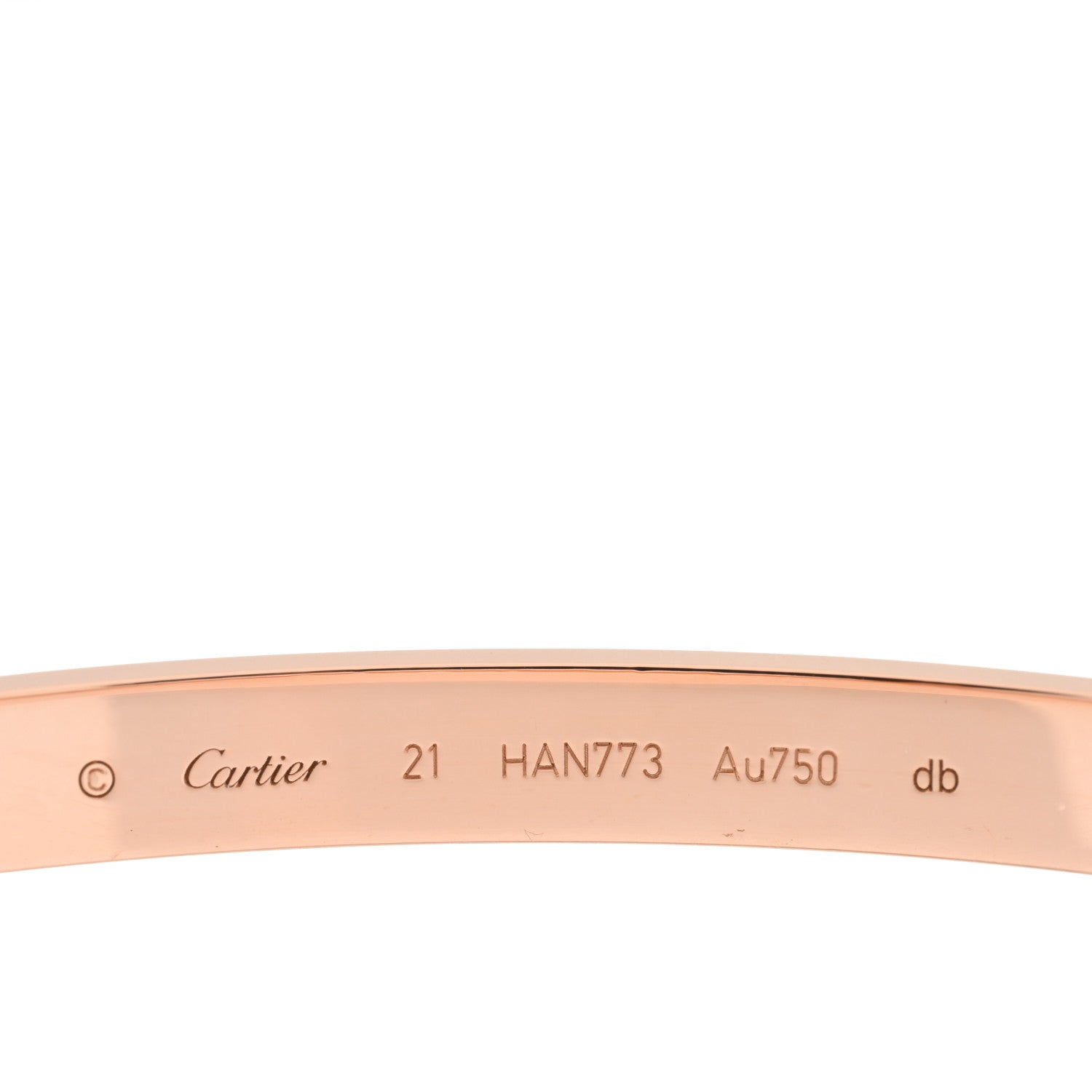 Cartier 18K Pink Gold LOVE Bracelet 21 3 of 4