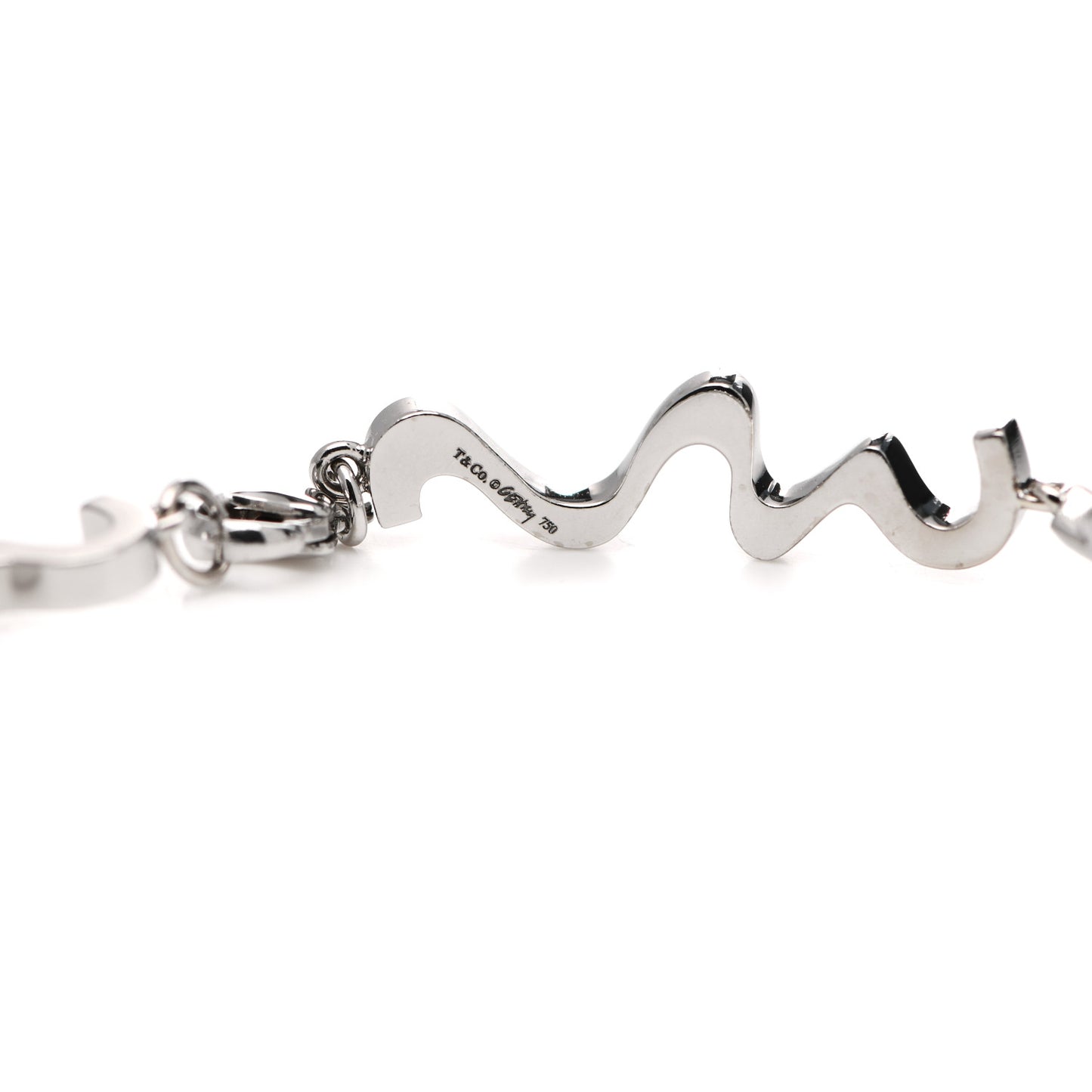 18K White Gold Diamond Frank Gehry Equus Bracelet