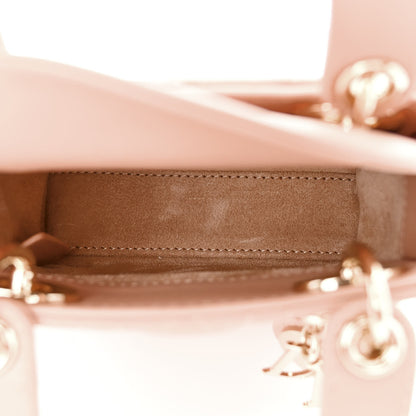 Christian Dior Lambskin Cannage Micro Lady Dior Rose Des Vents 5 of 10