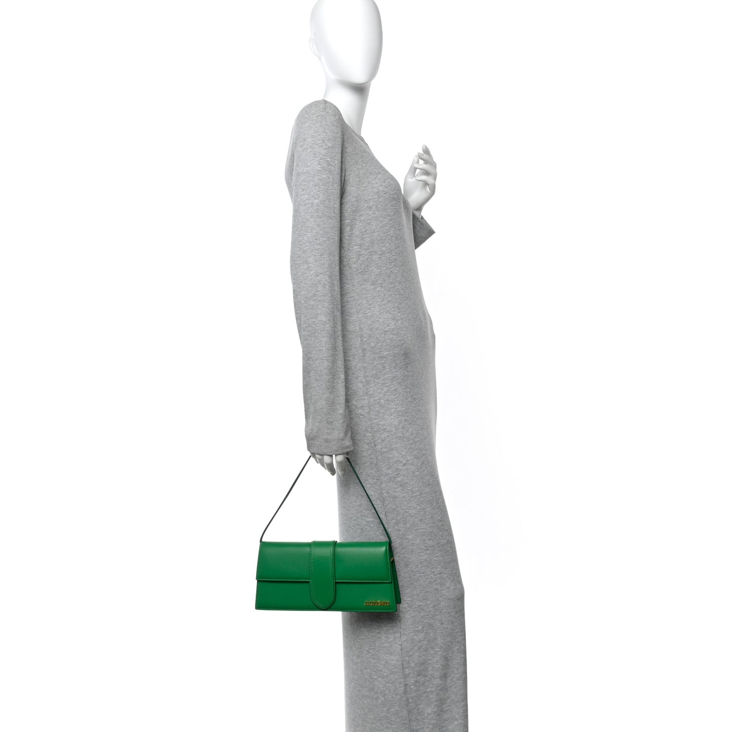 Smooth Calfskin Le Bambino Long Green