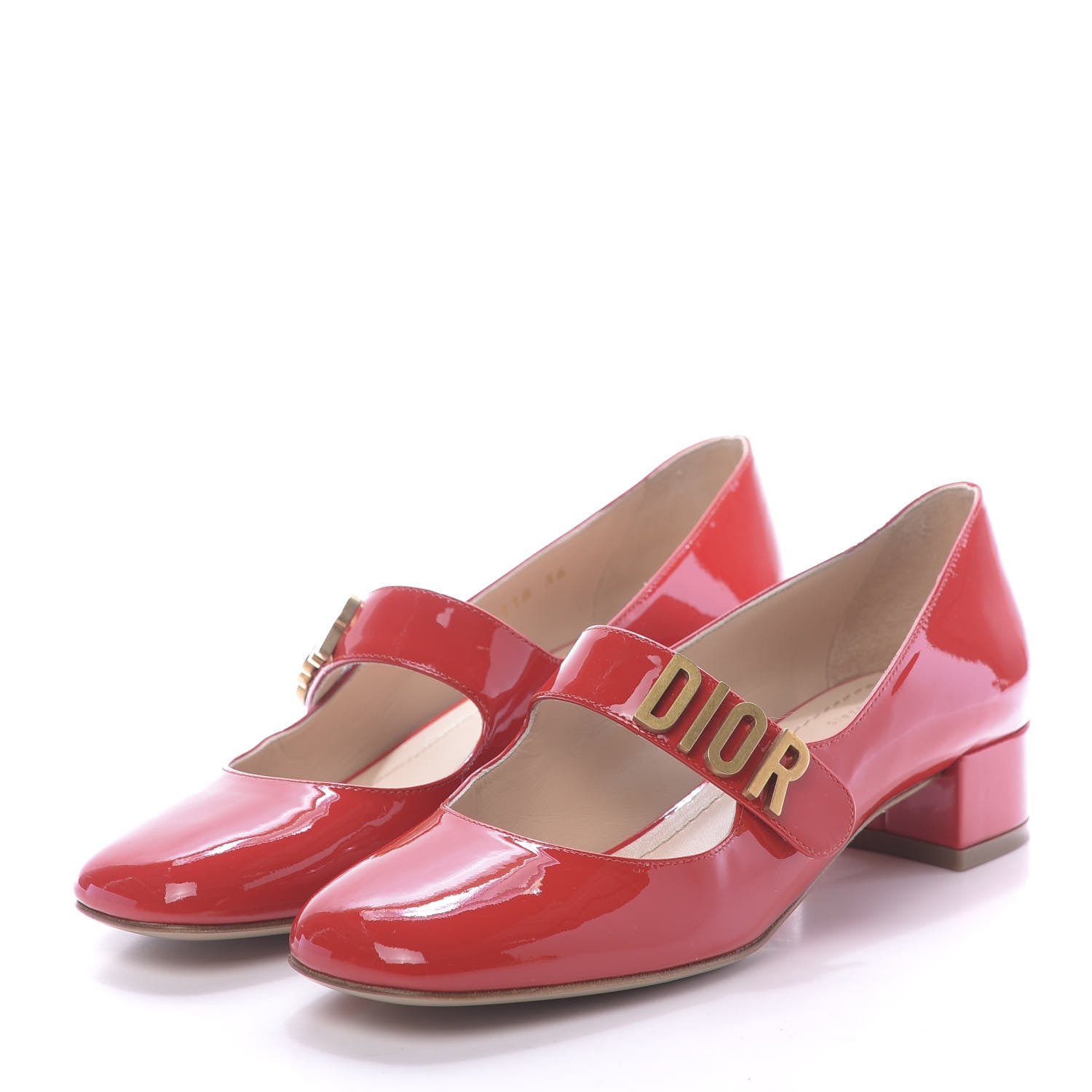 Christian Dior Patent Baby-D Ballet Pumps 36 Deep Red 3 of 11