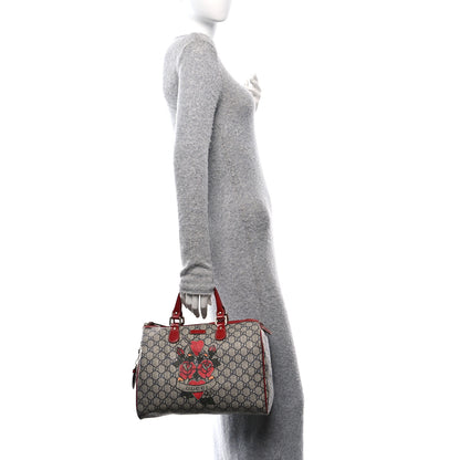 Gucci GG Plus Monogram Tattoo Heart Medium Joy Boston Red 2 of 14