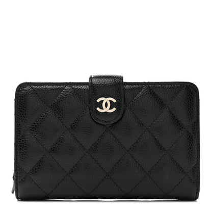 Chanel Caviar Quilted CC French Wallet Black 1 of 9