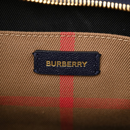 Burberry Calfskin Mega Check Banwell Tote Dark Canvas Blue 6 of 9