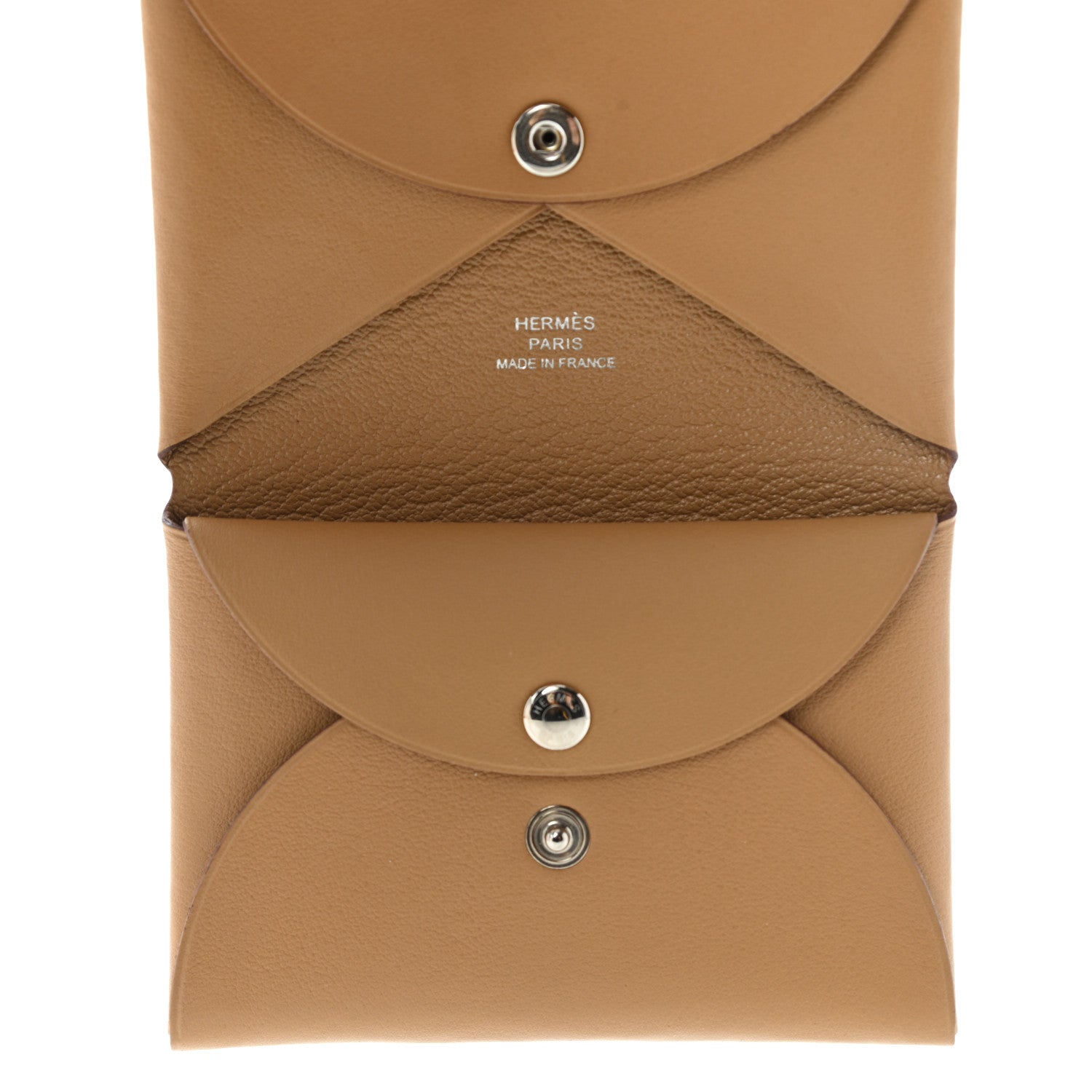 Hermes Swift Moulin à Wind Calvi Duo Card Case Gold 5 of 9
