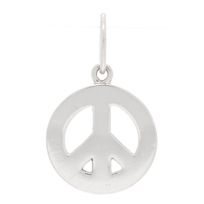 Tiffany Platinum Diamond Mini Peace Charm Pendant 3 of 4