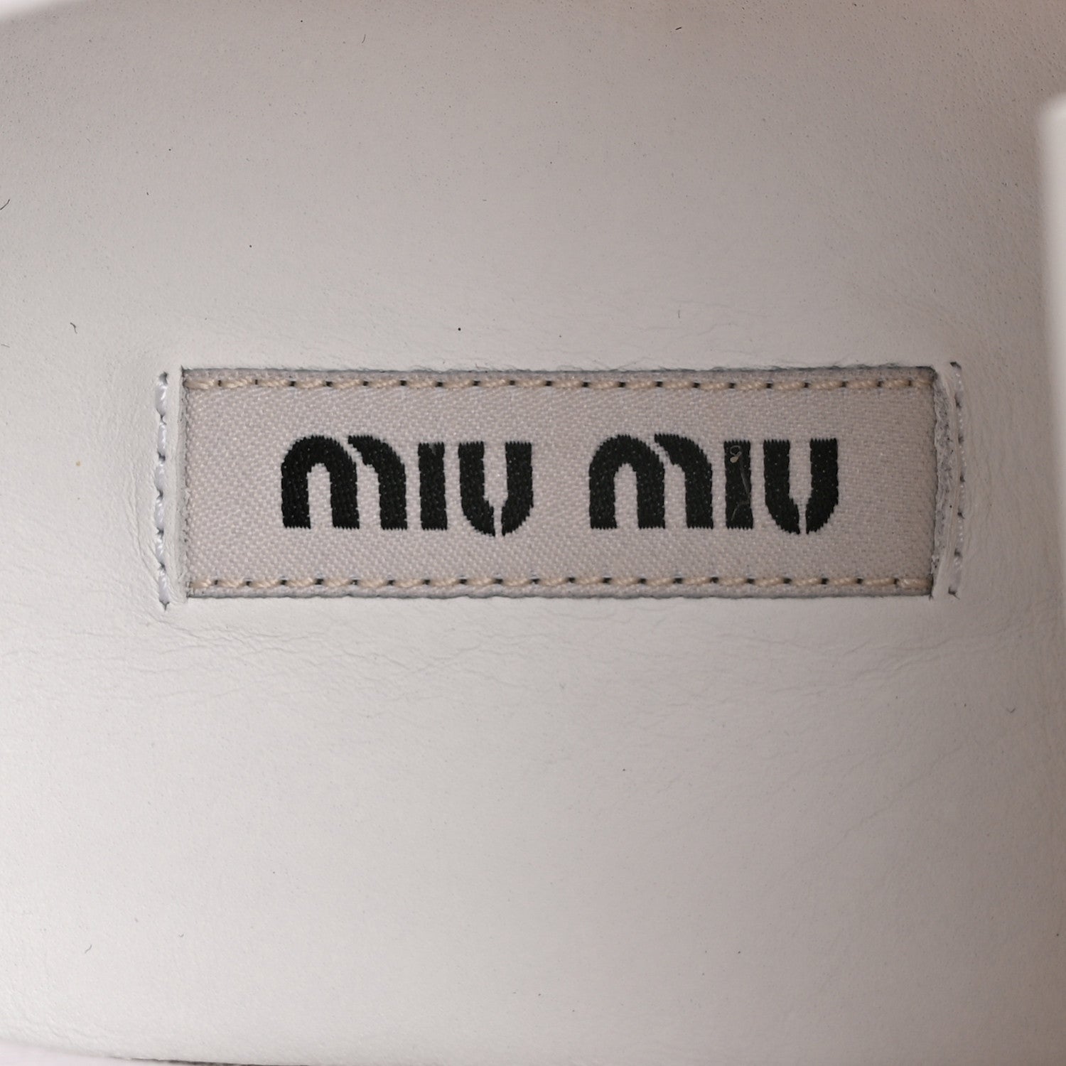 Miu Miu Terry Cloth Low Top Sneakers 37.5 Alabastro 1641931