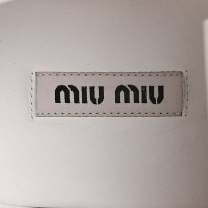 Miu Miu Terry Cloth Low Top Sneakers 37.5 Alabastro 8 of 10