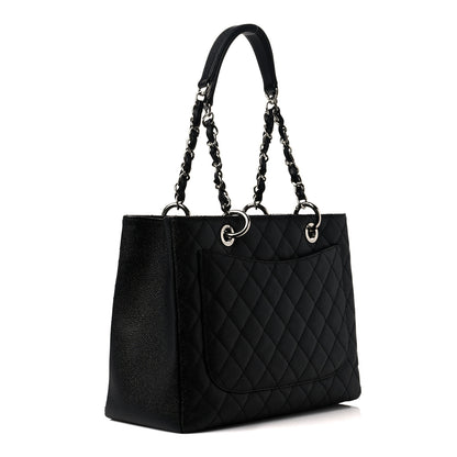 Chanel Caviar Quilted Grand Shopping Tote GST Black 3 of 8