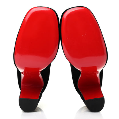 Christian Louboutin Velvet Cadrilla Corazon 100 Pumps 39.5 Black 5 of 8