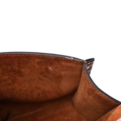 Valentino Garavani Pebbled Calfskin Medium Rockstud Flip Lock Crossbody Bag Saddle Brown 17 of 18