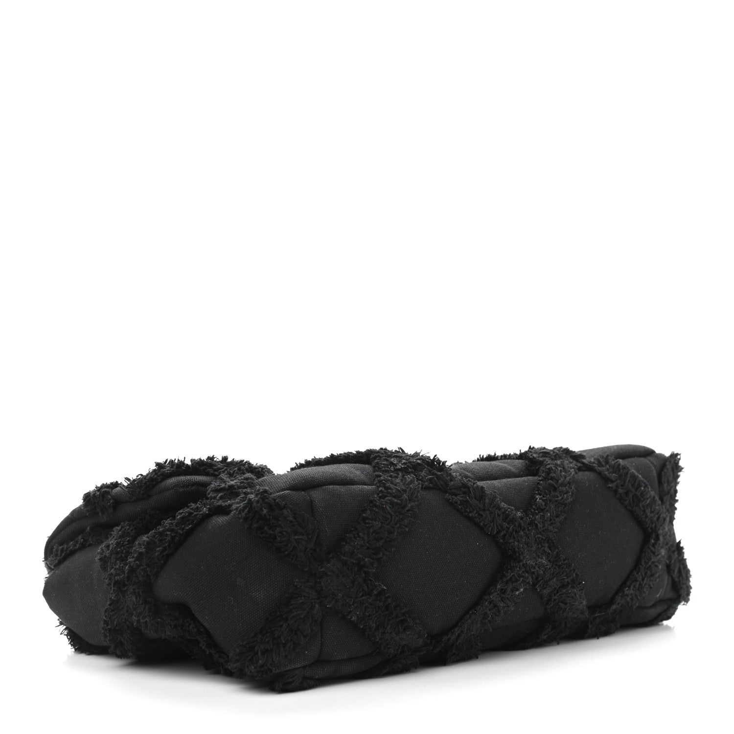 Chanel Cotton Canvas Quilted Large Chanel 19 Flap Black 3 of 8
