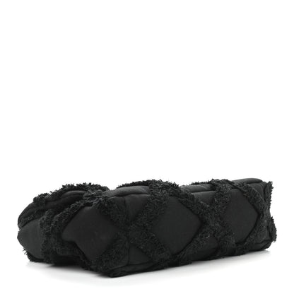 Chanel Cotton Canvas Quilted Large Chanel 19 Flap Black 3 of 8