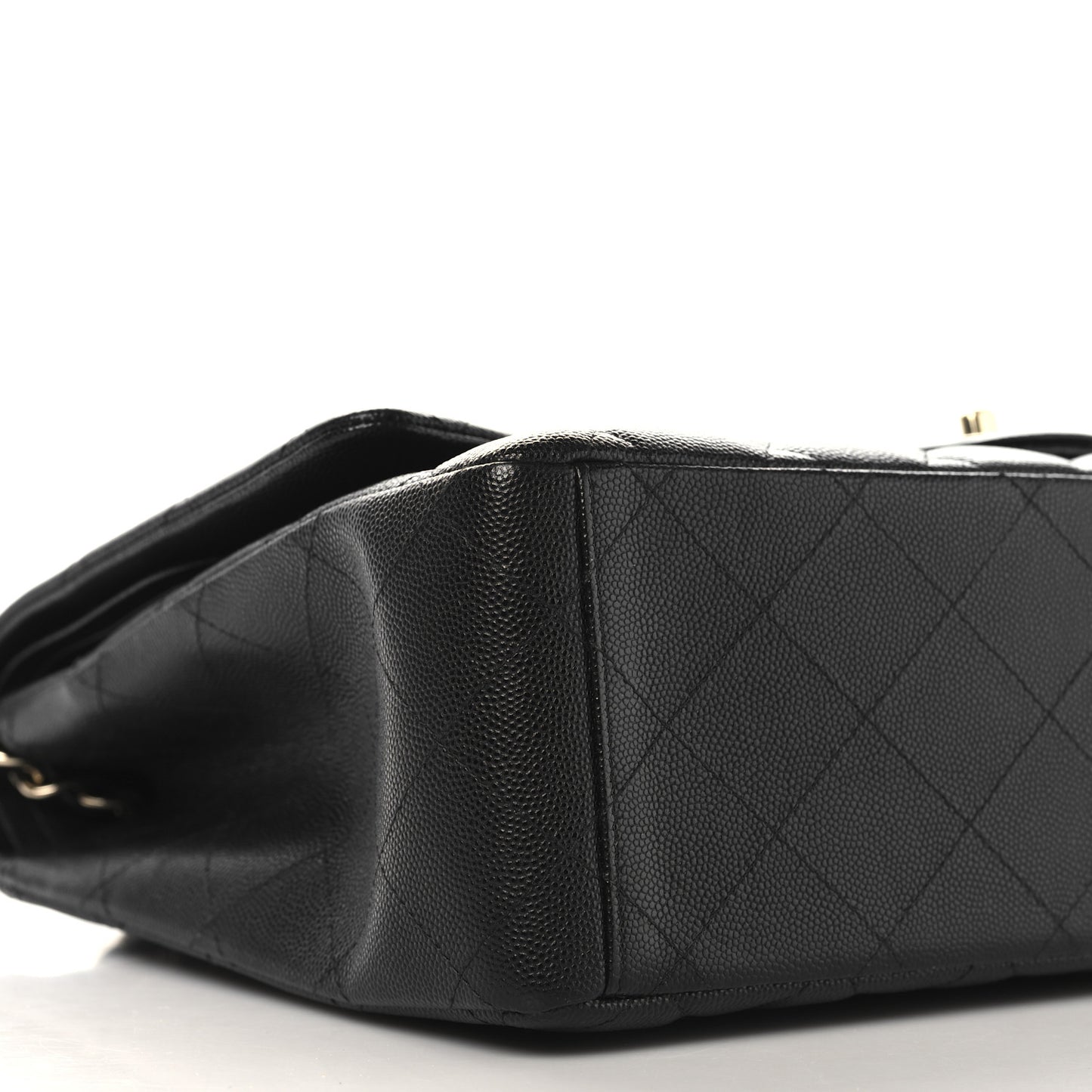 Caviar Quilted Maxi Double Flap Black