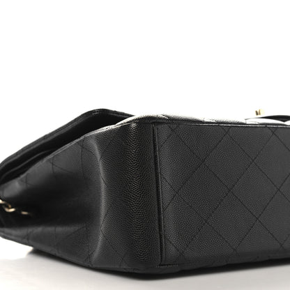Chanel Caviar Quilted Maxi Double Flap Black 9 of 13