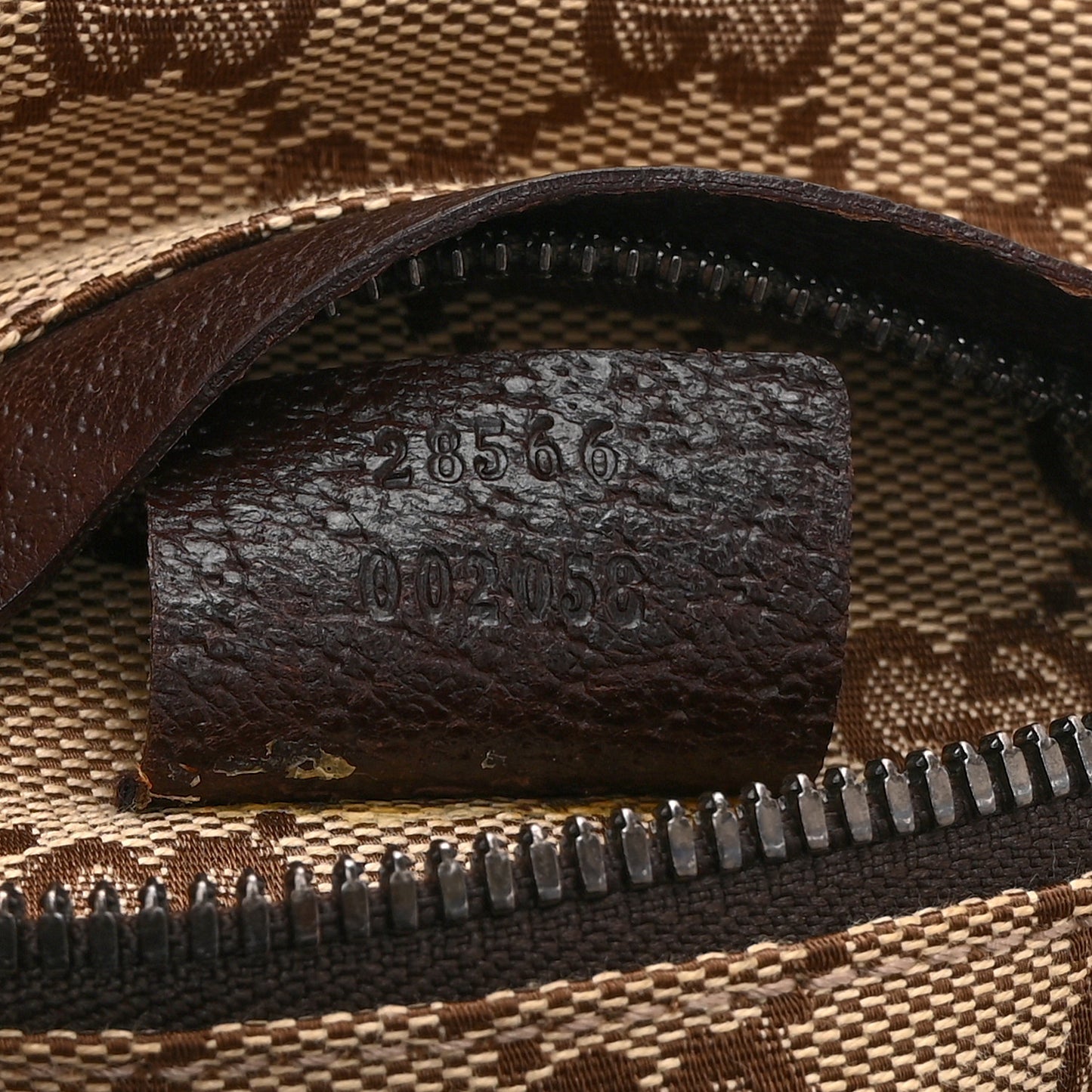 GG Monogram Web Double Pocket Belt Bag Dark Brown
