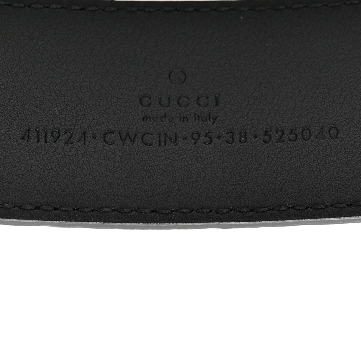 Gucci Guccissima Signature Interlocking G 40mm Belt 95 38 Black 3 of 5