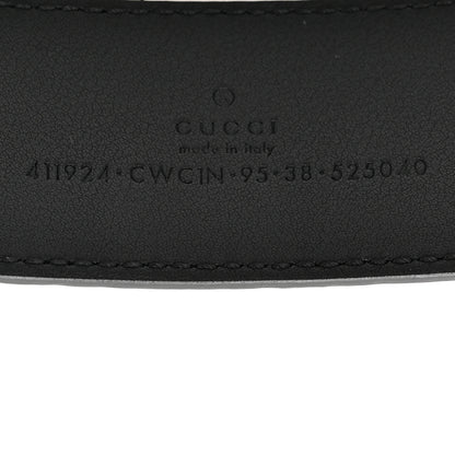 Gucci Guccissima Signature Interlocking G 40mm Belt 95 38 Black 3 of 5