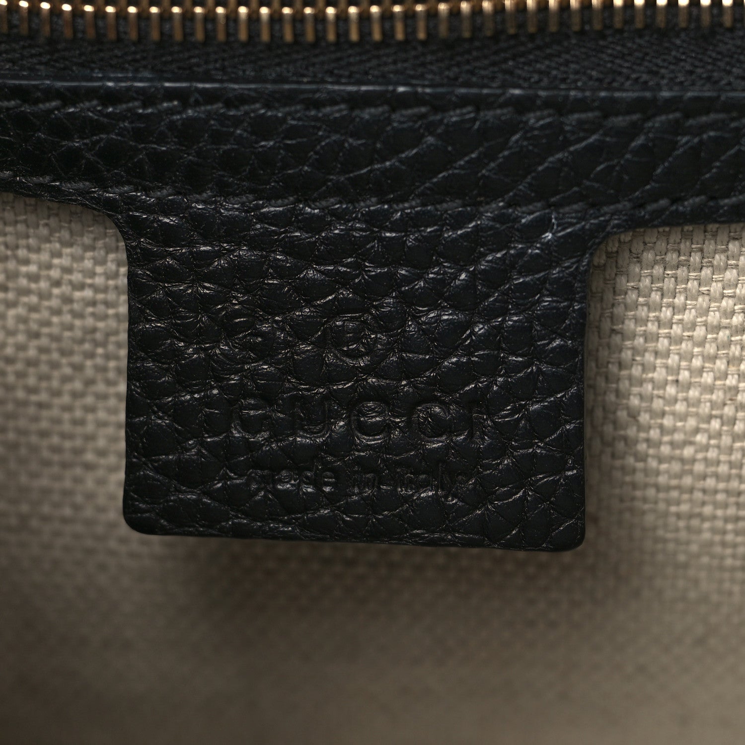 Gucci Pebbled Calfskin Medium Soho Flap Crossbody Black 6 of 9