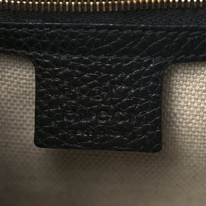 Gucci Pebbled Calfskin Medium Soho Flap Crossbody Black 6 of 9