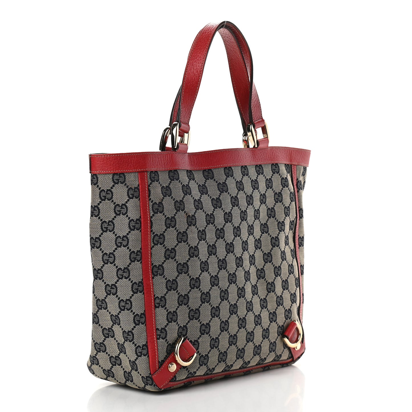 Monogram Small AbbeyTote Navy Red