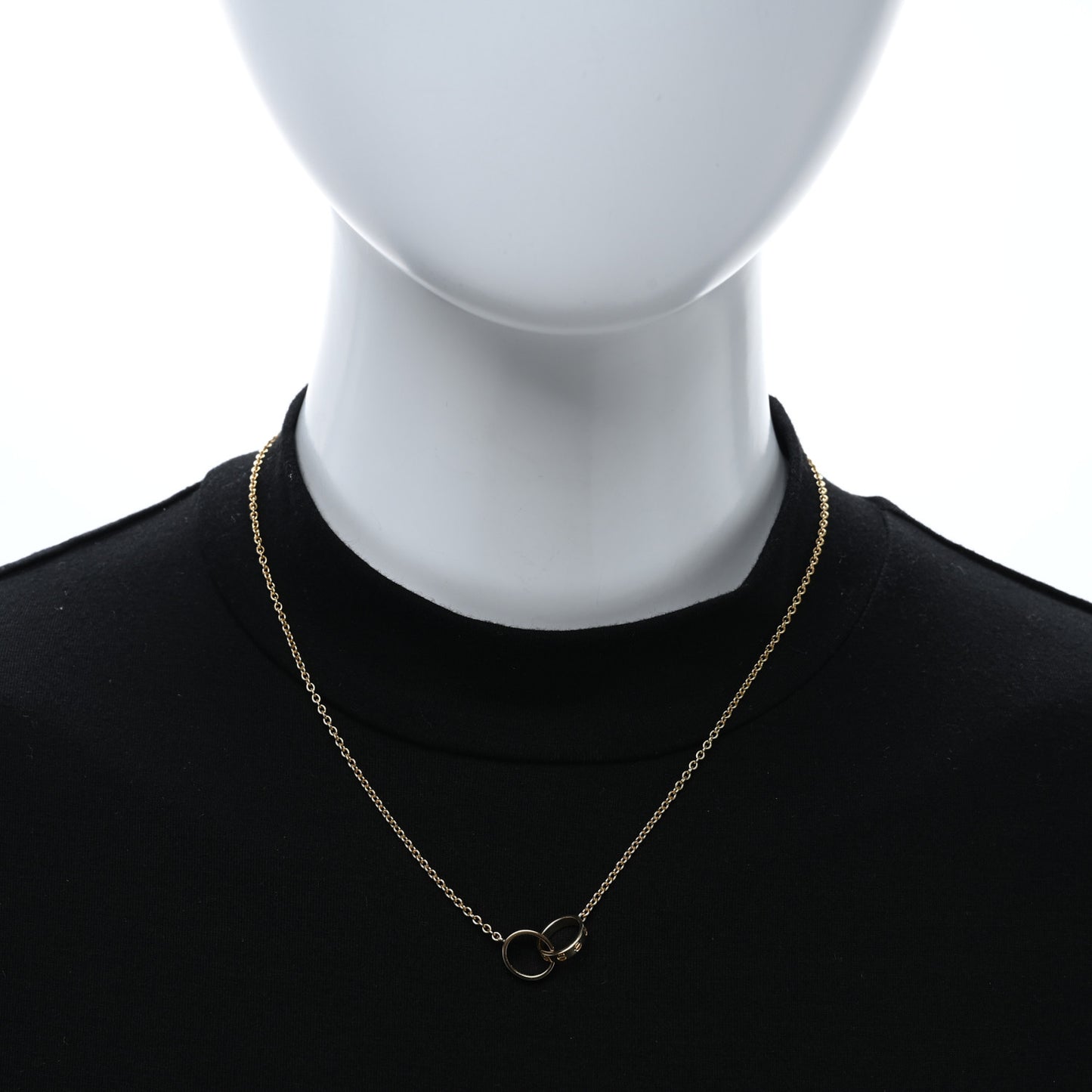 18K Yellow Gold Interlocking LOVE Necklace