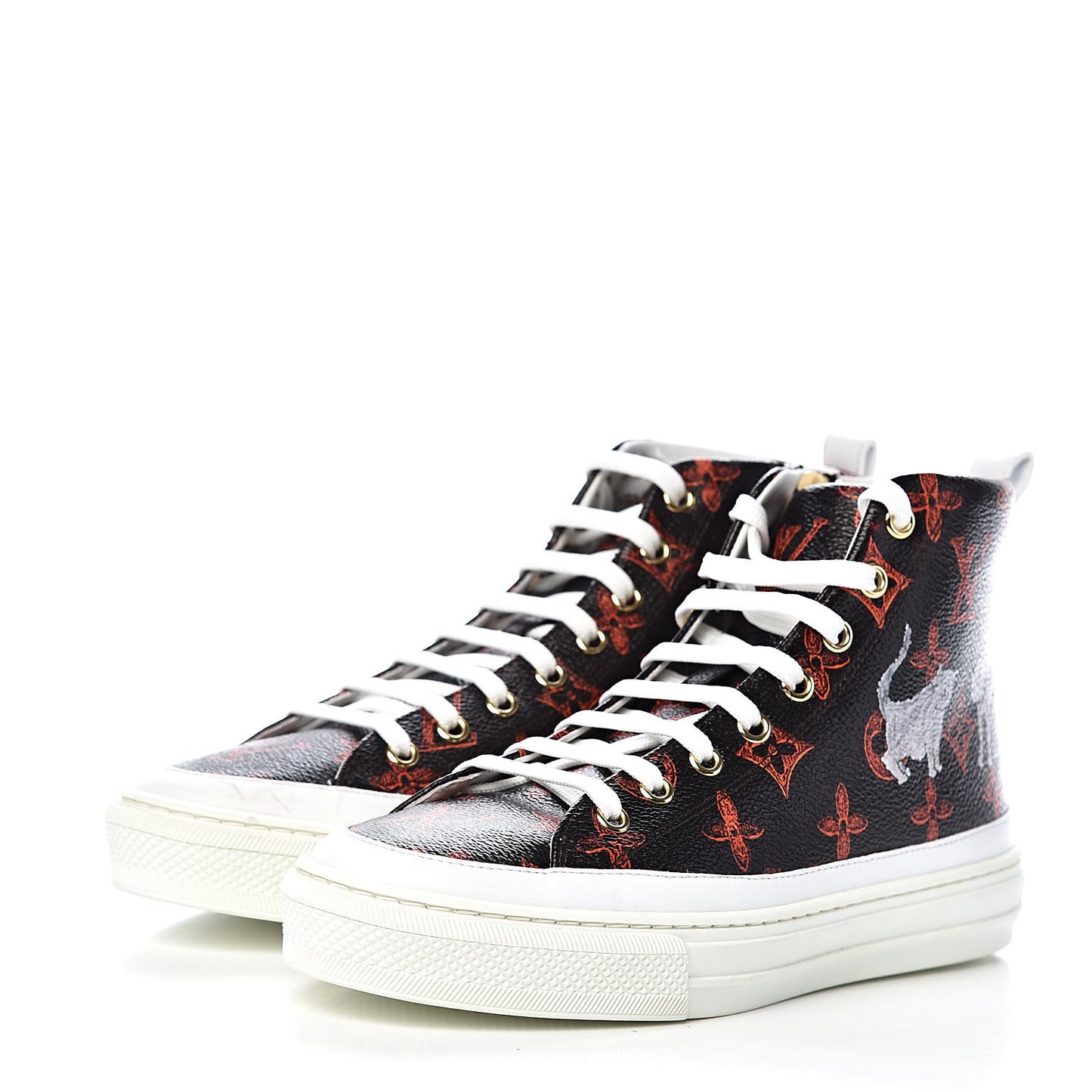 Catogram Stellar Sneaker Boots 36 Marron