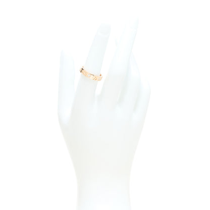 Gucci 18K Rose Gold Diamond Icon Band Ring 53 6.5 2 of 8