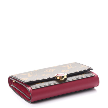 Louis Vuitton Monogram Flore Compact Wallet Fuchsia 4 of 8
