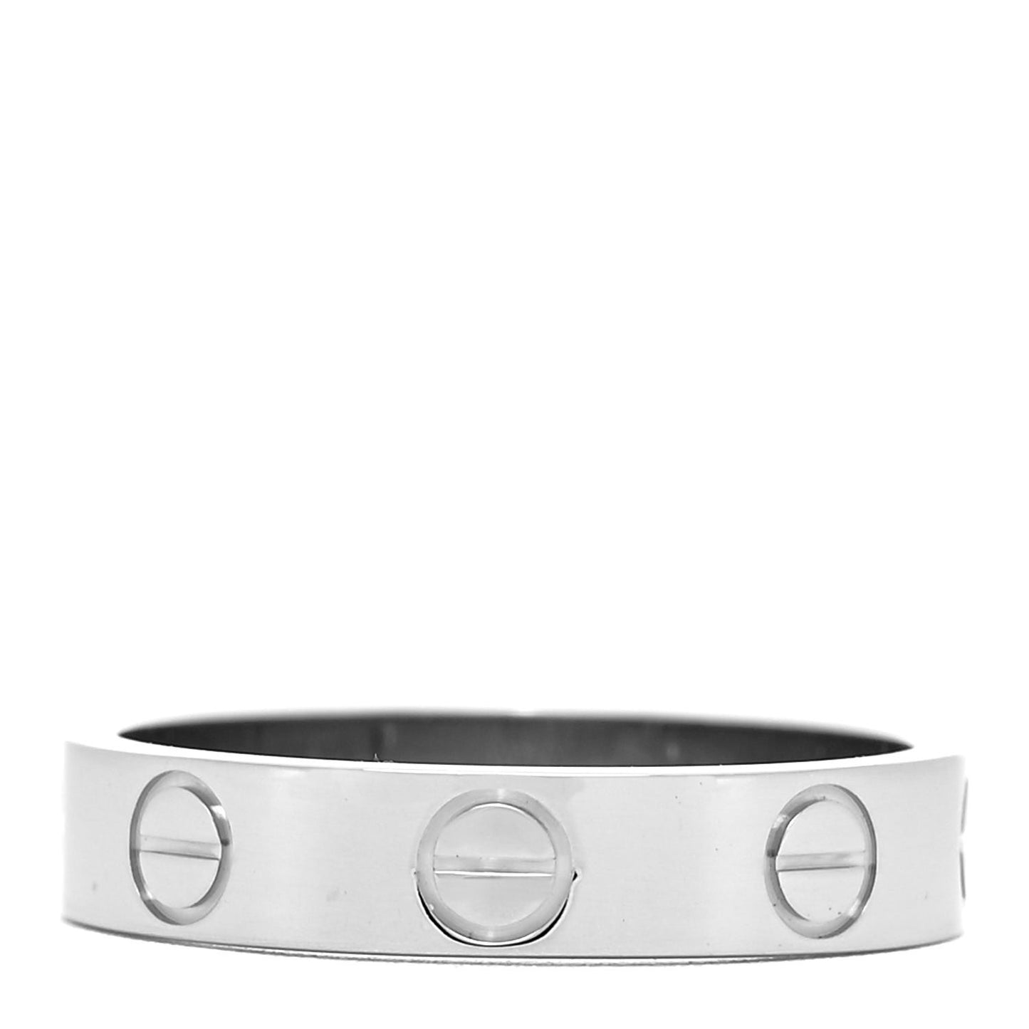 18K White Gold 3.5mm LOVE Wedding Band Ring 47 4