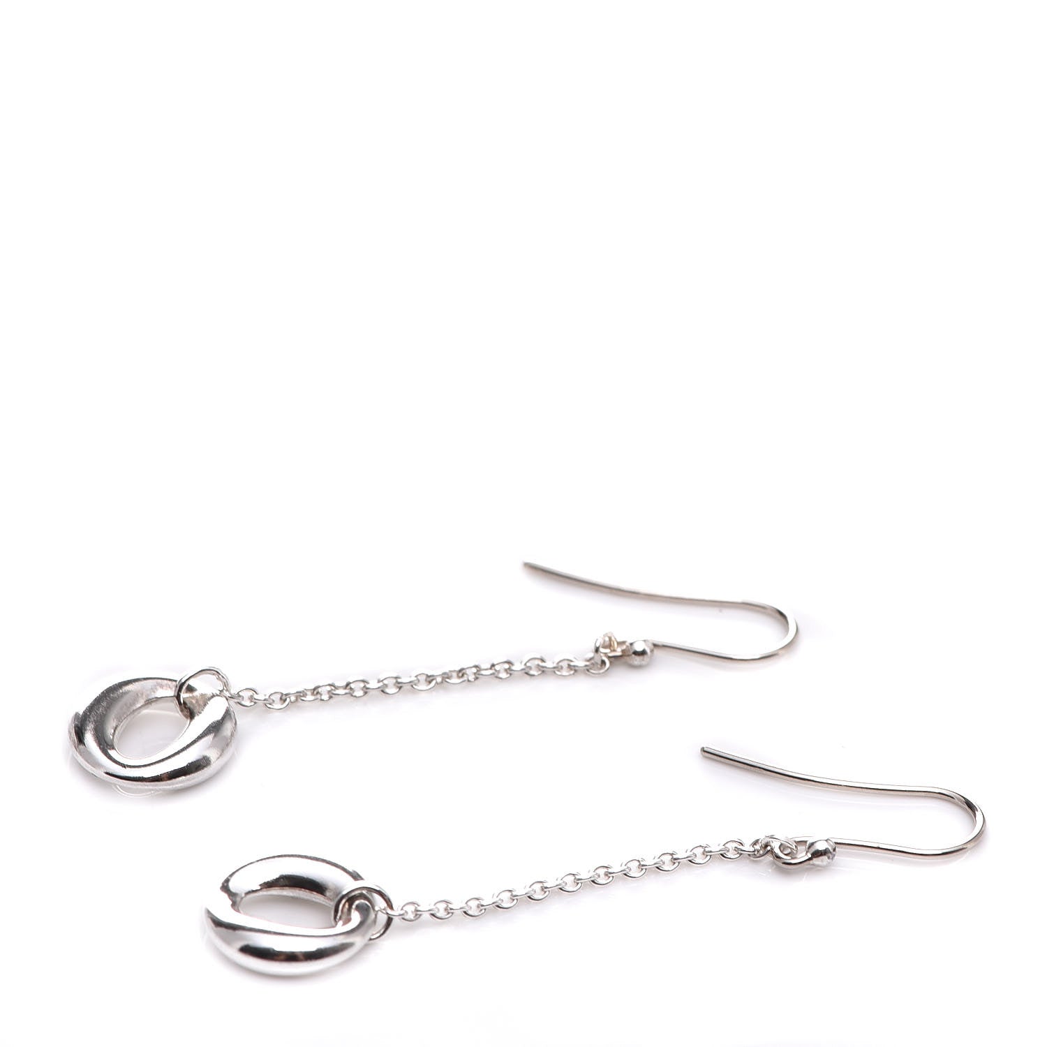 Tiffany Sterling Silver Elsa Peretti Sevillana Drop Earrings 5 of 6