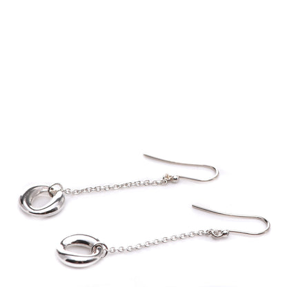 Tiffany Sterling Silver Elsa Peretti Sevillana Drop Earrings 5 of 6