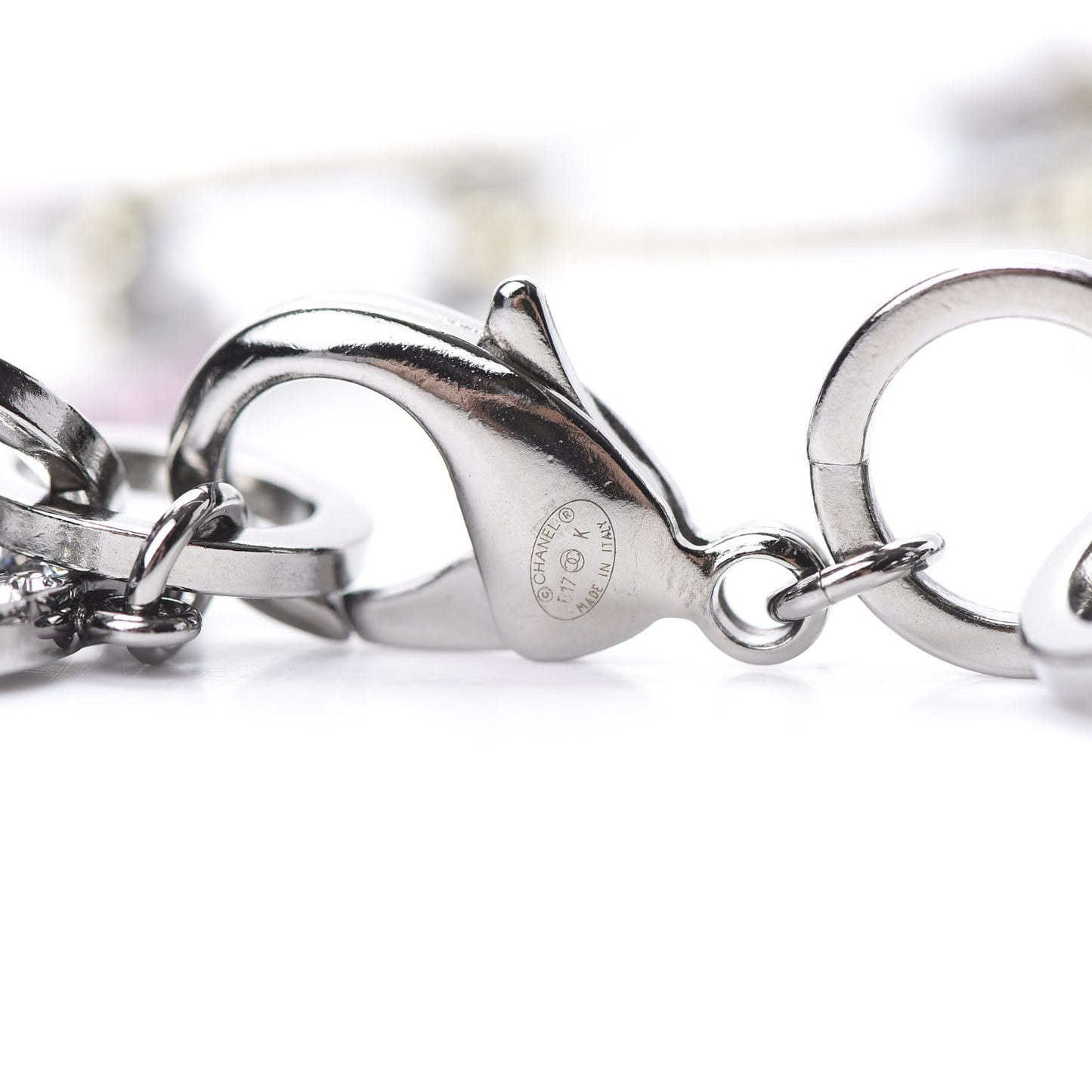Ruthenium Crystal CC Star Moon Star Necklace