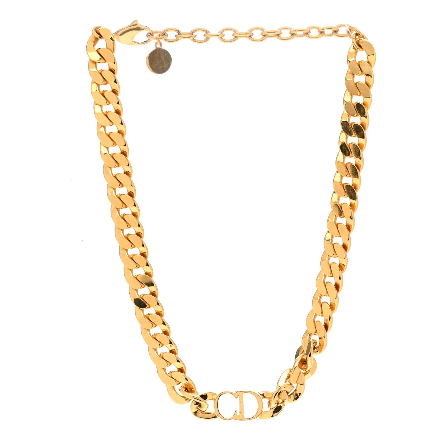Metal Danseuse Etoile Chain Choker Necklace Gold
