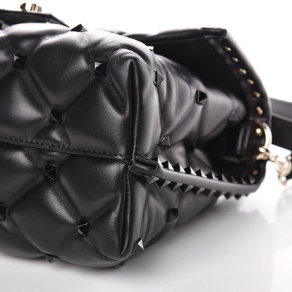 Valentino Garavani Nappa Monochrome Medium Candystud Top Handle Bag Black 8 of 8