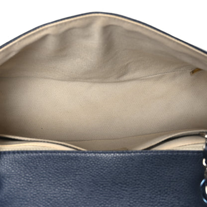 Chanel Caviar Medium Timeless CC Flap Navy Blue 5 of 10